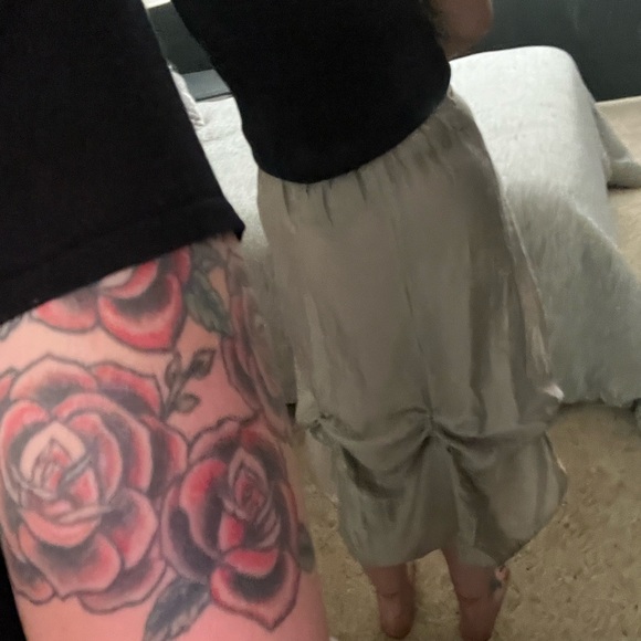 Vintage 90s Y2K Tie Up Parachute Skirt - Picture 13 of 16